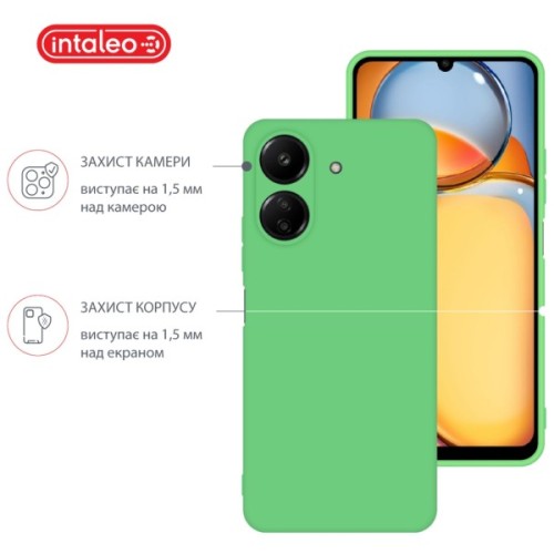 Чохол до мобільного телефона Intaleo Silicone Xiaomi Redmi 13C 4G Mint Green (1283126600753)