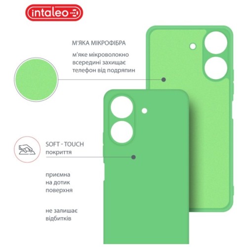 Чохол до мобільного телефона Intaleo Silicone Xiaomi Redmi 13C 4G Mint Green (1283126600753)