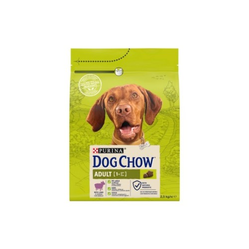 Сухий корм для собак Purina Dog Chow Adult Lamb зі смаком ягняти 2.5 кг (7613034485946)