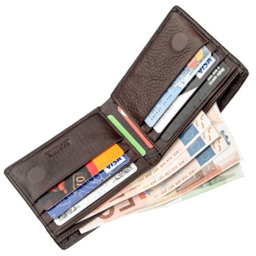 Гаманець Boston Шкіряний Коричневий (18829)