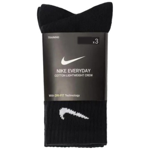 Шкарпетки Nike U NK EVERYDAY LTWT CREW 3PR SX7676-010 46-50 3 пари Чорні (888407237218)