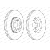 Гальмівний диск FERODO DDF2468-1