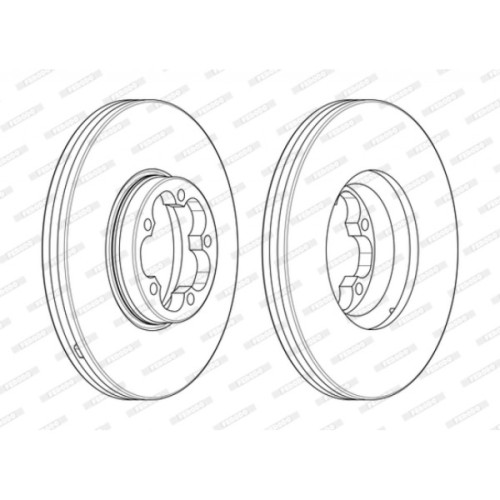 Гальмівний диск FERODO DDF2468-1