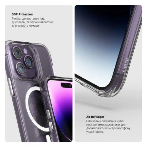 Чохол до мобільного телефона Armorstandart Clear-C MagCase Apple iPhone 17 Pro Max Transparent (ARM87400)