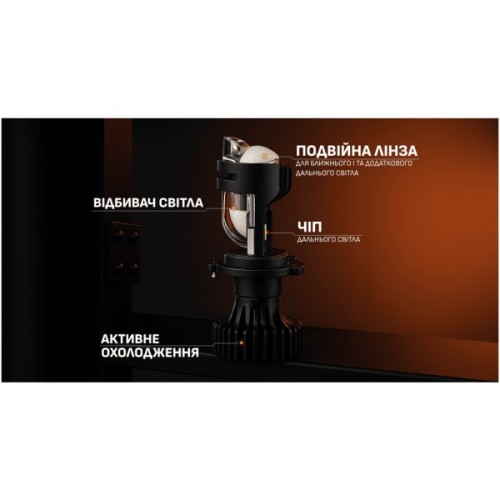 Автолампа PULSO L3Y/H4-H/L/LED-chips CSP/9-36v/2*L35WH55W/8000Lm/3000-4300-6000K (L3Y-H4)