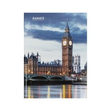 Книга записна Axent A4 City, London, 96 аркушів клітинка (8425-5-A)
