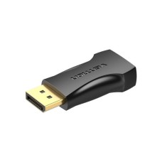 Перехідник DisplayPort M to HDMI F black Vention (HBOB0)