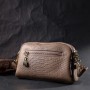 Сумка Vintage Жіноча на два відділення з натуральної шкіри Бежева (22356)