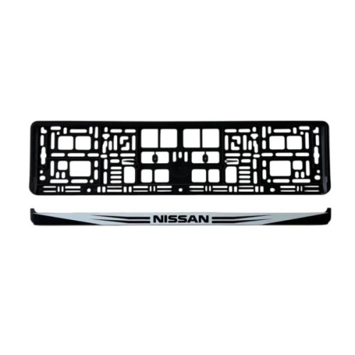 Рамка номерного знака Poputchik Nissan (24-113-IS)