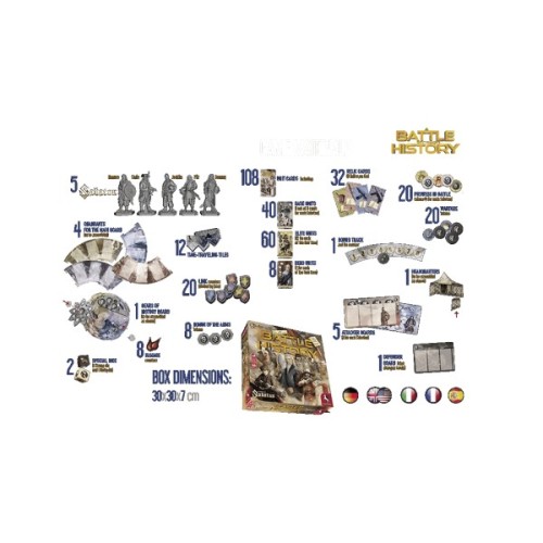 Настільна гра Pegasus Spiele Битва крізь історію: Пригода з Sabaton (A Battle Through History: An Adventure With Sabaton) (ан (PS200)