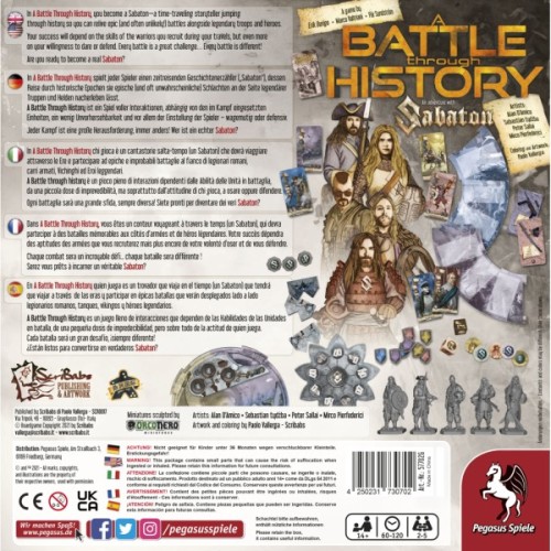 Настільна гра Pegasus Spiele Битва крізь історію: Пригода з Sabaton (A Battle Through History: An Adventure With Sabaton) (ан (PS200)