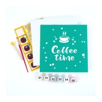 Картина по номерам Rosa Coffee Time, 20 х 20 см (4823098540700)
