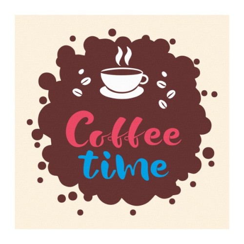 Картина по номерам Rosa Coffee Time, 20 х 20 см (4823098540700)