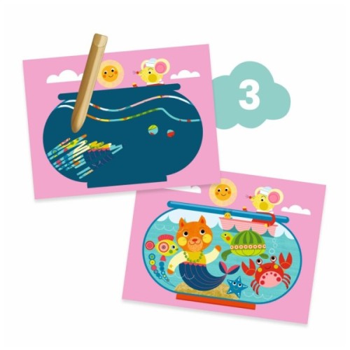 Набір для творчості Djeco Котик та його друзі (DJ09292)