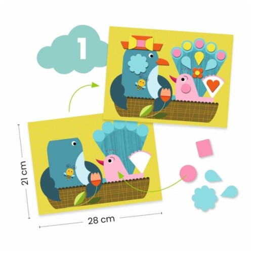 Набір для творчості Djeco Котик та його друзі (DJ09292)