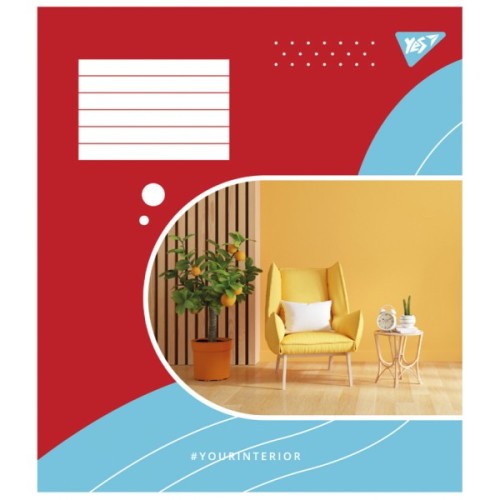 Зошит Yes Your interior А5 60 аркушів клітинка (767149)