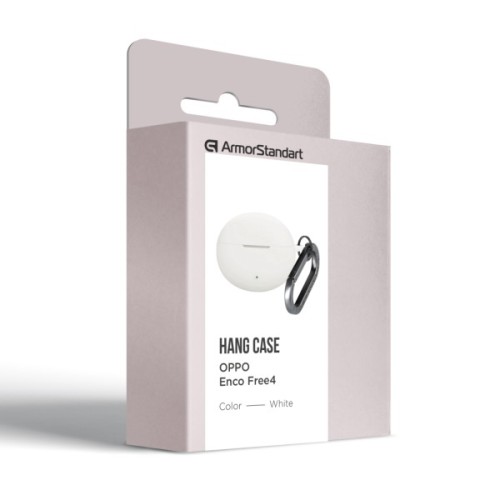 Чохол для навушників Armorstandart Hang Case For Oppo Enco Free4 White (ARM86148)