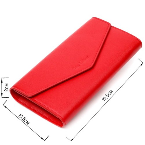 Портмоне Tony Bellucci З натуральної шкіри Червоне (21977)