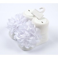 Шкарпетки дитячі Bimini з квіточкою (68191-0-3-beigewhite)