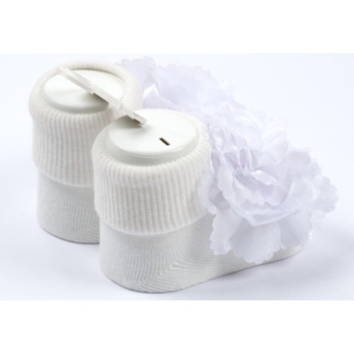 Шкарпетки дитячі Bimini з квіточкою (68191-0-3-beigewhite)