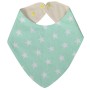 Слинявчик Еко Пупс Eco Cotton бандана 21x30 (ментол, зірочки) (BEC-011)