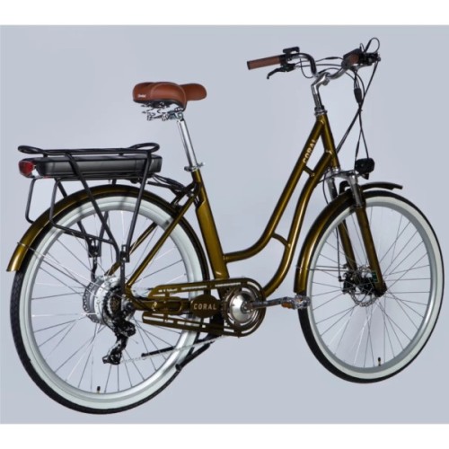 Електровелосипед Dorozhnik 28" eCORAL DD FR рама-19" 48B 17.5А*г 500Вт 2026 бронзовий (ELB-D-28-119)