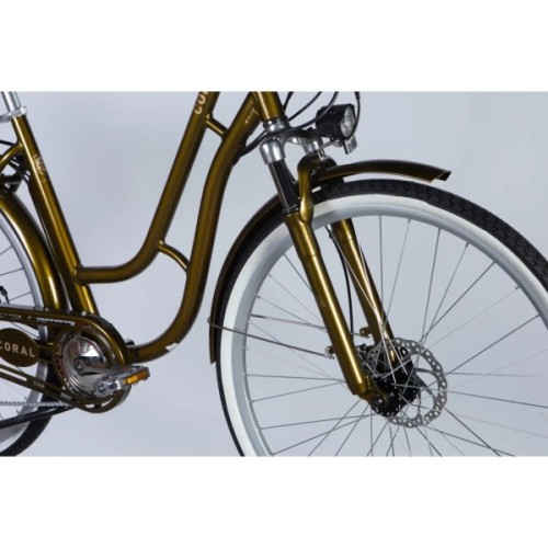 Електровелосипед Dorozhnik 28" eCORAL DD FR рама-19" 48B 17.5А*г 500Вт 2026 бронзовий (ELB-D-28-119)