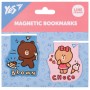 Закладки для книг Yes магнітні Line Friends Brown and Choco, 2шт (708106)