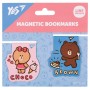 Закладки для книг Yes магнітні Line Friends Brown and Choco, 2шт (708106)
