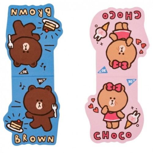 Закладки для книг Yes магнітні Line Friends Brown and Choco, 2шт (708106)