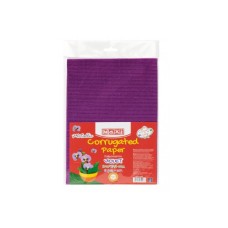 Кольоровий картон Maxi A4 Гофрокартон металізований 21х29,7 см фіолетовий (MX61906)