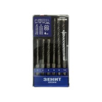 Набір бурів Зеніт SDS-Plus з 4-ма ріжучими кромками 5/6/8*110мм та 6/8/10х160м (316810160)