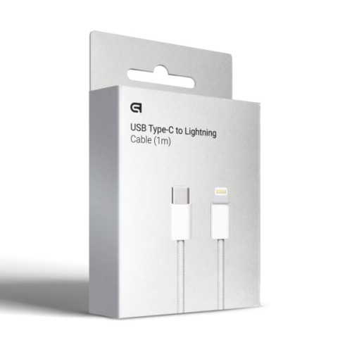 Дата кабель USB-C to Lightning 1.0m White Armorstandart (ARM72697)