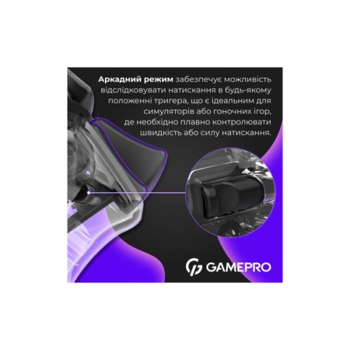 Геймпад GamePro GPS13T BT 5.3/USB/PC/iOS/Android/PS3/PS4 RGB Transparent (GPS13T)