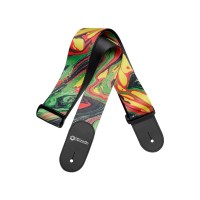 Ремінь для гітари DiMarzio Steve Vai Print Green Universe (DD3141)