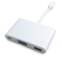Порт-реплікатор Extradigital USB Type-C to VGA/USB 3.0/Type-C (0.15m) (KBV1690)