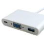 Порт-реплікатор Extradigital USB Type-C to VGA/USB 3.0/Type-C (0.15m) (KBV1690)