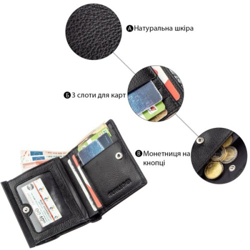 Гаманець ST Leather Чорний (18919)