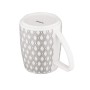 Чашка Ardesto Lamberto, 360мл, порцеляна, біло-сірий (AR3049)