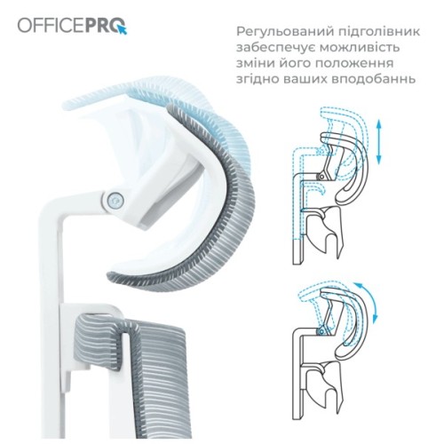 Офісне крісло OfficePro Balance OC550-W-DG-OR (OC550-W-DG-OR)