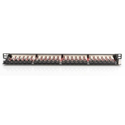 Патч-панель 19" 24xRJ-45 STP cat.6A, 0.5U Digitus (DN-91624S-SL-EA)