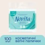Ватні палички Novita Delicate в поліетиленовому пакеті 100 шт. (4823071615906)