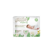 Підгузки Giggles Natural 1 Newborn 2-5 кг 40 шт (8680131206377)