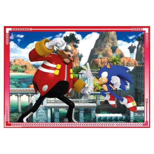 Пазл Clementoni 4 в 1 Sonic, 12,16,20 та 24 елементи (21522)