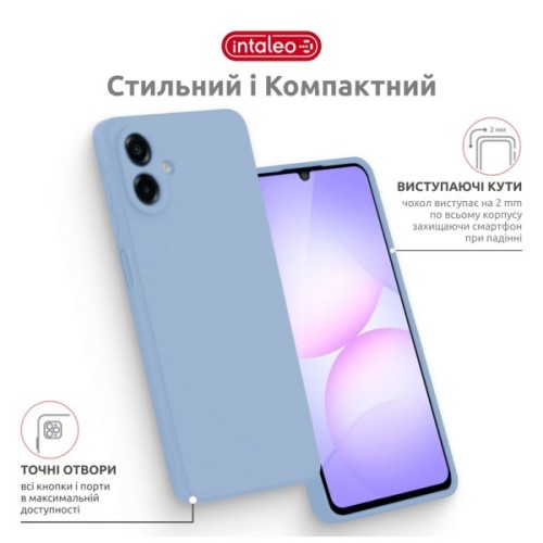 Чохол до мобільного телефона Intaleo SoftShell Samsung A07 Light Blue (1283126631238)