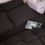 Постільна білизна MirSon 002 Black Фланель 220х240 King Size (2200009648243)
