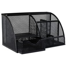 Настільний набір H-Tone металевий, 22 х 14 х 13 см, чорний (JJ41220)