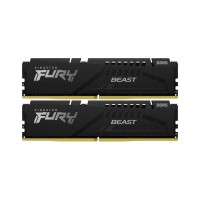 Модуль пам'яті для комп'ютера DDR5 64GB (2x32GB) 5600 MHz Fury Beast Black Kingston Fury (ex.HyperX) (KF556C36BBE2K2-64)
