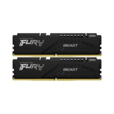 Модуль пам'яті для комп'ютера DDR5 64GB (2x32GB) 5600 MHz Fury Beast Black Kingston Fury (ex.HyperX) (KF556C36BBE2K2-64)