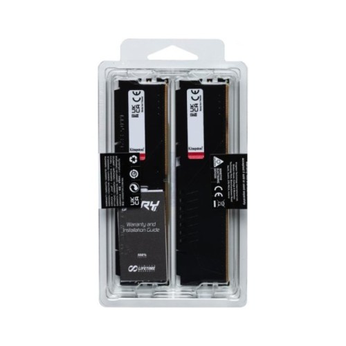 Модуль пам'яті для комп'ютера DDR5 64GB (2x32GB) 5600 MHz Fury Beast Black Kingston Fury (ex.HyperX) (KF556C36BBE2K2-64)